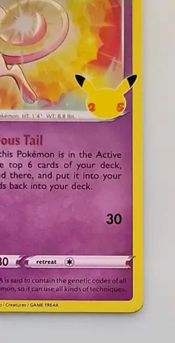 Pokemon TCG Celebrations Mew Holo Rare Card 011/025 NM Condition - Image 4
