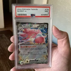 Blissey ex 134/167 Double Rare Pokemon TCG Card Twilight Masquerade PSA 9 Graded - Image 3