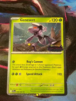 Pokemon TCG Genesect Best Buy Promo Card Phantasmal Flames - NM - OPENDED - Image 1