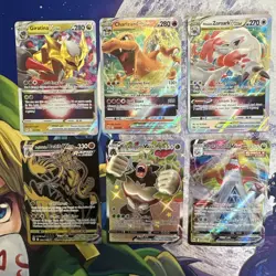 Pokemon Card Lot Of 6 VSTAR & VMAX Full Art With Charizard VSTAR 018 NM - Image 1