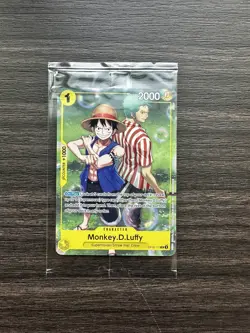 One Piece CCG Monkey.D.Luffy OP10-111 Rare Promo Card Factory Sealed Mint NEW - Image 1