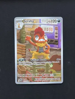 Scrafty 139/086 SV: White Flare Pokemon Card NM - Image 1