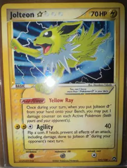 Jolteon Gold Star Holo Ultra Rare Vintage Pokemon Card 101/108 *LP* - Image 1