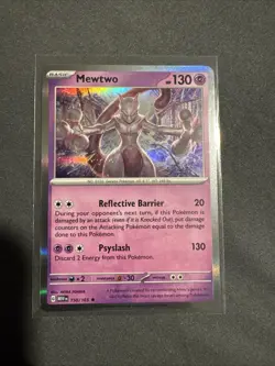 Pokemon TCG Mewtwo Holo Rare Card 150/165 Scarlet & Violet - Image 1