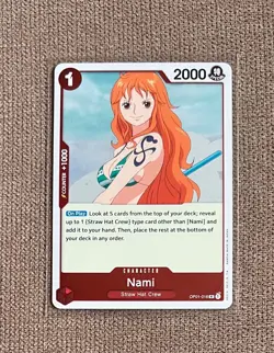 NAMI OP01-016 R ROMANCE DAWN ENGLISH ONE PIECE CARD GAME - Image 1