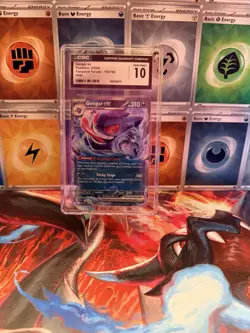 Pokemon TCG Gengar EX Temporal Forces Ultra Rare Card 104/162 CGC Gem MINT 10 - Image 1