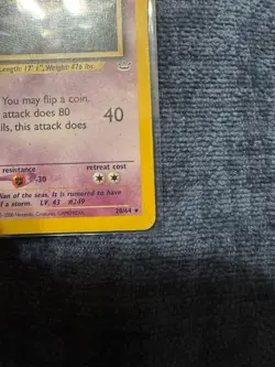 Pokemon TCG Lugia Neo Revelation Card 20/64 Unlimited Rare - Image 4