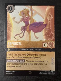 Lorcana Rapunzel - Gifted Artist Near Mint Cold Foil Disney Lorcana Promo Cards - Image 1