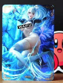 ACG VERY Sexy Card - Weiss Schnee - RWBY - sexy waifu boobs V-V - Image 1