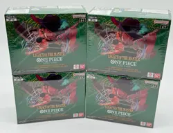 Lot of (4) One Piece Card Game TCG Legacy of The Master OP-12 Booster Box - Image 1