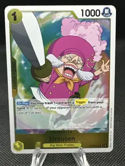 Streusen OP03-115 RARE Foil One Piece TCG Pillars of Strength Card ENGLISH - Image 1