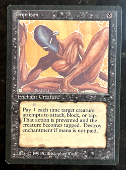Imprison - Legends - Rare - MtG - Disavowed/banned, Excellent condition. - Image 3