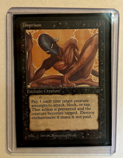 Imprison - Legends - Rare - MtG - Disavowed/banned, Excellent condition. - Image 5
