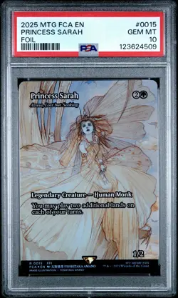 4509 Princess Sarah 2025 Magic: The Gathering Final Fantasy #0015 Foil PSA 10 - Image 1
