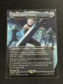 Cloud's Buster Sword 1865 - Rare Secret Lair Drop Series NON FOIL - Image 1
