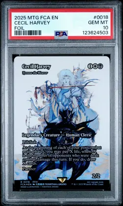 4503 Cecil Harvey 2025 MTG Final Fantasy FCA #0018 Foil PSA 10 - Image 1
