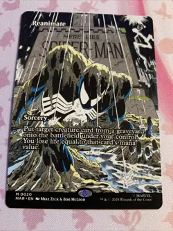 Reanimate, Borderless Art 0020, Spider-Man Marvel, Magic MTG NM Non Foil - Image 2