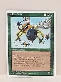 Magic the Gathering Killer Bees 4th Edition 1995 NM Near Mint to Lightly Played - Image 1