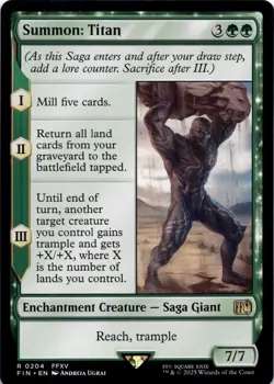 Summon: Titan Final Fantasy Magic MTG NM - Image 1