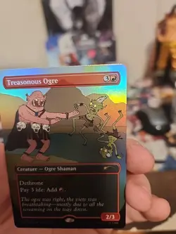 MTG Treasonous Ogre (2007) Rainbow Foil Secret Lair Jay Howell MT/NM SLD - Image 4