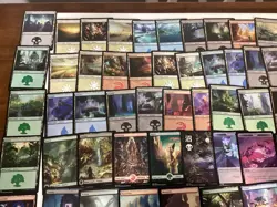 Magic The Gathering Foil Art Lands Lot - Image 3