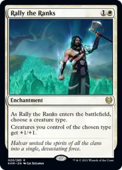 4x Rally the Ranks NM-Mint, English Kaldheim MTG Magic - Image 1