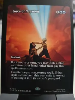 MTG Force of Negation Avatar: The Last Airbender Borderless Non-Foil NM Magic 13 - Image 1