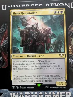 MTG Sister Hospitaller Universes Beyond: Warhammer 40000 (40K) Regular NM - Image 1