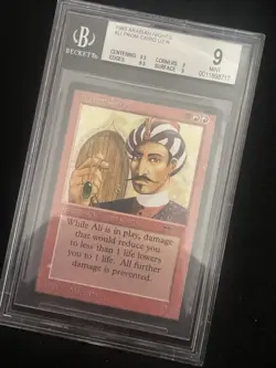 MTG Ali From Cairo BGS 9Q++ Arabian Nights 1993 NM graded - Image 3