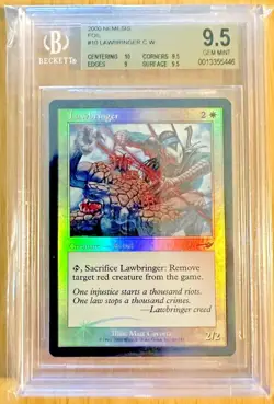 MTG Magic The Gathering *FOIL* ~ Lawbringer ~ *BGS 9.5* GEM MINT💎 Nemesis - Image 1