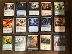 1x MTG - Marvel Spider-man - Complete Common & Uncommon Set with Lands & Tokens - Image 1