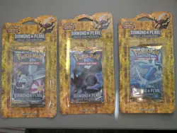 Pokemon Diamond And Pearl Great Encounters Blister Packs Total Lot Of 3 - Image 1