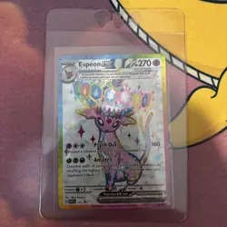 Pokemon Espeon ex SVP 175 Premium Figure Collection Black Star Promo - Image 1