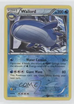 Wailord Reverse Foil Pokemon Black & White Dragons Exalted #26 - Image 1