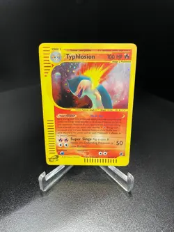 Pokemon TCG Typhlosion Holo Rare 28/165 Expedition READ DESCRIPTION - Image 1