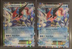 2016 Pokemon Ash-Greninja EX XY133 Jumbo Black Star Promo Lot of 2 - Image 1