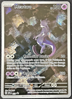 Mewtwo SVP 052 (Pokemon TCG) Scarlet Violet 151 Black Star Promo Full Art 2023 - Image 1
