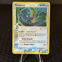 Rayquaza - (Delta Species) 16/110 Holon Phantoms Holo Pokemon TCG Moderate Play - Image 1