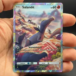 Fan Art Pokemon TCG Pocket Salandit Holo Illustration Rare | Mythical Island - Image 4