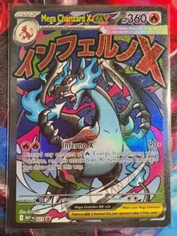 Pokemon TCG MEGA Charizard X EX 023 Black Star English Promo Perfect Condition - Image 1