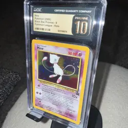 Mew Holo Pokemon League 2000 Movie Black Star Promos CGC Pristine 10 - Image 2