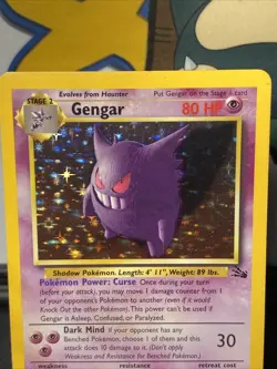 [VLP] Pokemon TCG Gengar 5/62 Fossil Unlimited Holo Rare Vintage 1999 WOTC - Image 3