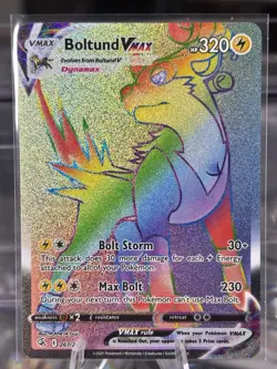 Boltund VMAX 267/264 NM/M Fusion Strike Sword & Shield Rainbow Pokemon TCG - Image 1