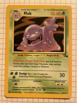 Pokemon TCG Holo Lot Lapras 10/62 Muk 13/62 Zapdos 15/62 Fossil Set - Image 4