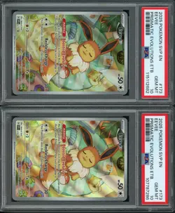 Lot of (2) Pokemon PSA 10 Eevee SVP Prismatic Evolutions ETB Promo BSP - Image 1
