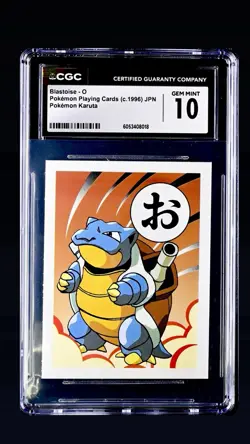 Pokemon Karuta 1996 Base Set 1st Ed Blastoise CGC 10 MINT POP 1 RARE - Image 1