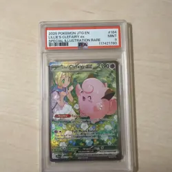 2025 POKEMON JTG EN-JOURNEY TOGETHER #184 LILLIE'S CLEFAIRY EX PSA 9 - Image 1