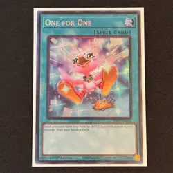 One for One (Alt Art) RA03-EN056 1st Edition Prismatic Collector's Rare PCR - Image 1