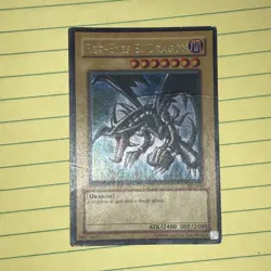 LP Yugioh Red-Eyes Black Dragon SDJ-001 1st Edition Holo Rare Yu-Gi-Oh! - Image 2
