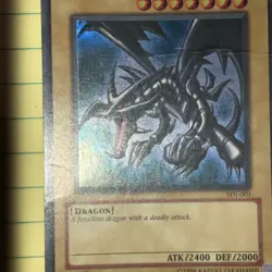 LP Yugioh Red-Eyes Black Dragon SDJ-001 1st Edition Holo Rare Yu-Gi-Oh! - Image 4